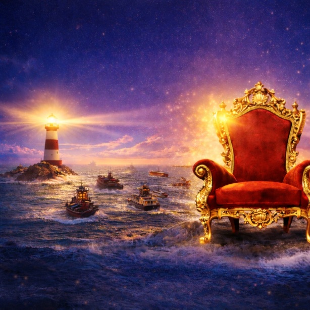 Złoty tron i latarnia na morzu – metafora marki osobistej