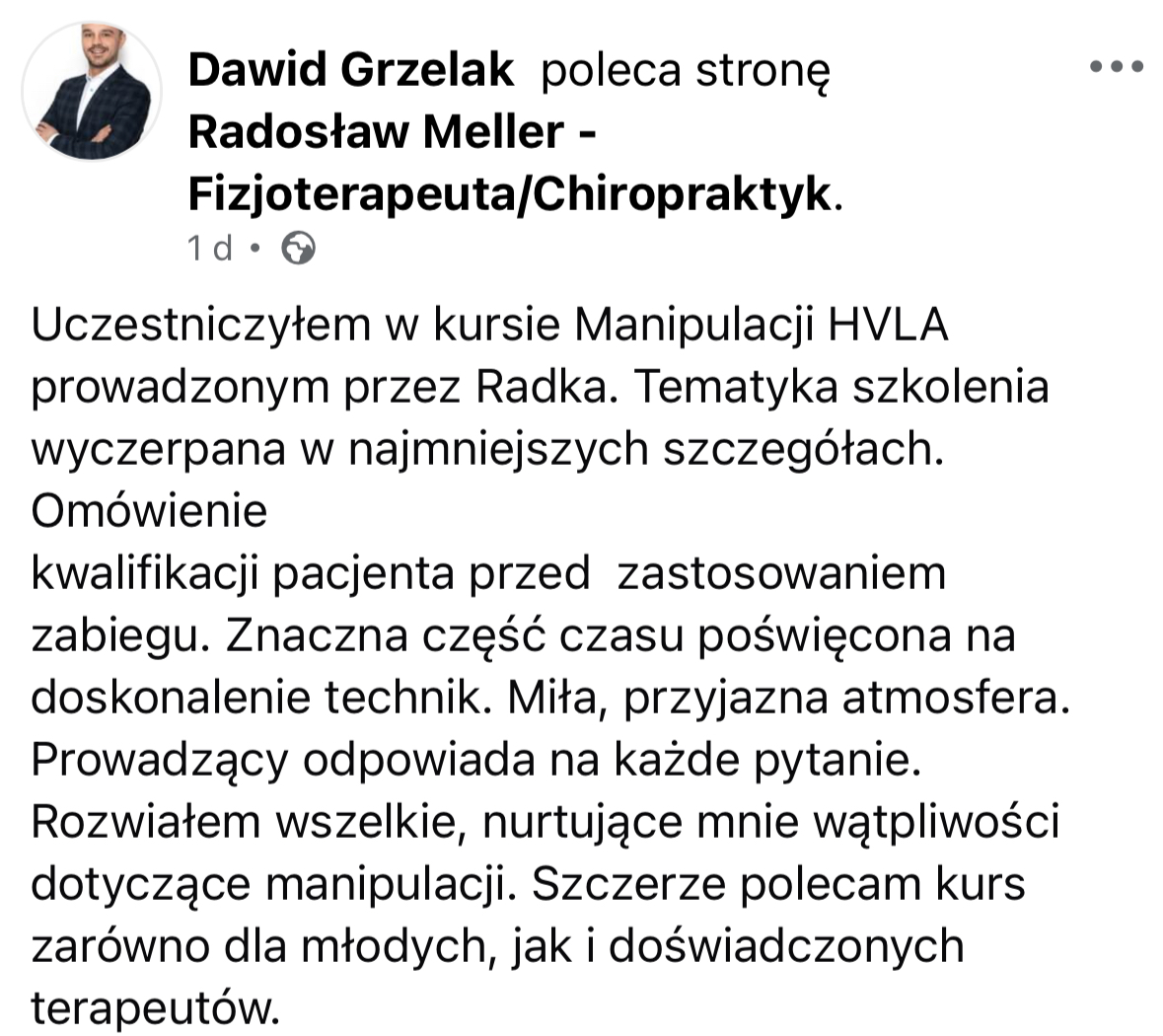 Opinia uczestnika 10xChiro