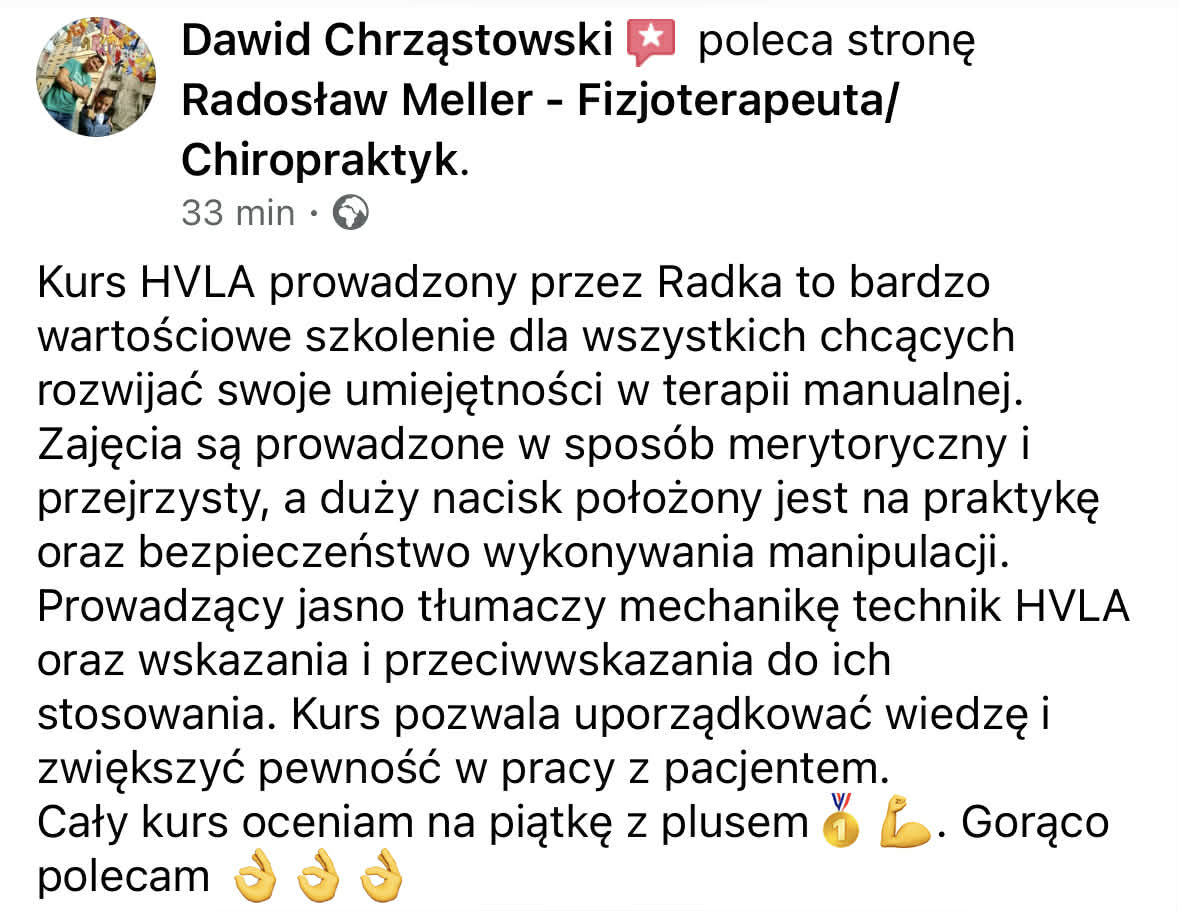 Opinia uczestnika 10xChiro